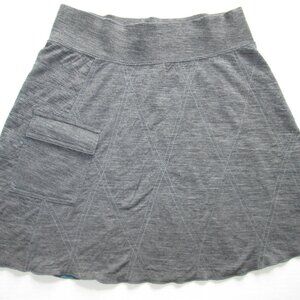 Title nine Merino Wool Gray Women's’ Sz S Hiking Activewear Mini Skirt Pockets